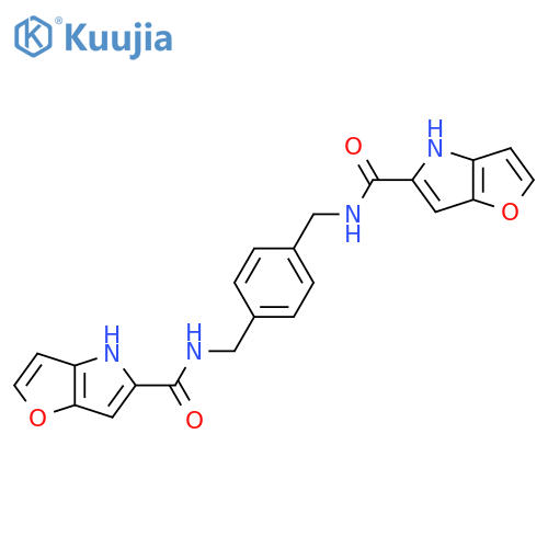N-({4-({4H-furo3,2-bpyrrol-5-yl}formamido)methylphenyl}methyl)-4H-furo3,2-bpyrrole-5-carboxamide structure
