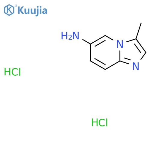 3-methylimidazo1,2-apyridin-6-amine dihydrochloride structure
