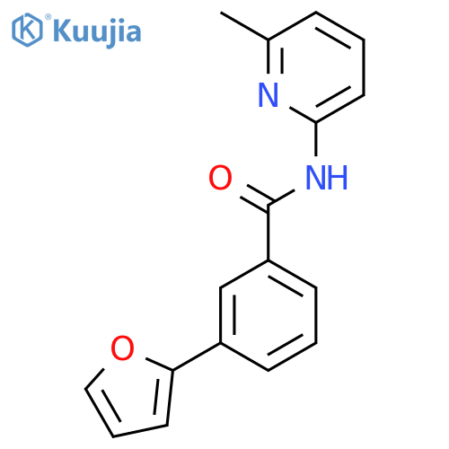 Benzamide, 3-(2-furanyl)-N-(6-methyl-2-pyridinyl)- structure