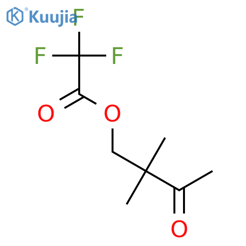 Acetic acid, trifluoro-, 2,2-dimethyl-3-oxobutyl ester structure