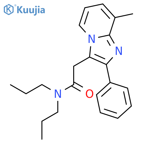 Imidazo[1,2-a]pyridine-3-acetamide, 8-methyl-2-phenyl-N,N-dipropyl- structure