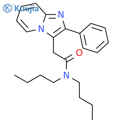 Imidazo[1,2-a]pyridine-3-acetamide, N,N-dibutyl-2-phenyl- structure