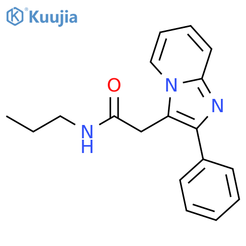 Imidazo[1,2-a]pyridine-3-acetamide, 2-phenyl-N-propyl- structure