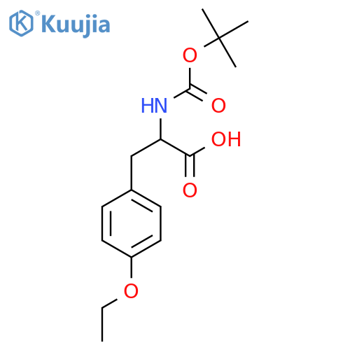 N-(tert-Butoxycarbonyl)-O-ethyltyrosine structure