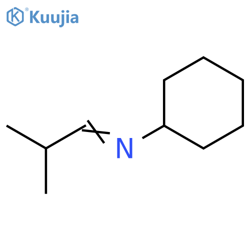Cyclohexanamine, N-(2-methylpropylidene)- structure
