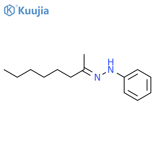 2-Octanone,2-phenylhydrazone structure