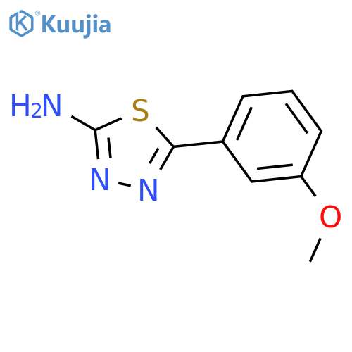 5-(3-Methoxyphenyl)-1,3,4-thiadiazol-2-amine structure