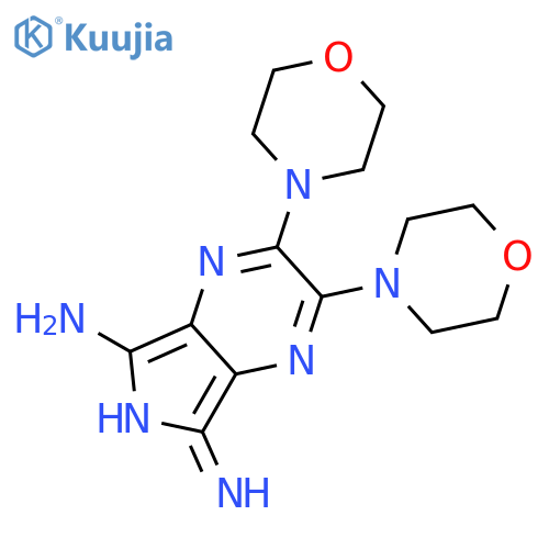 5H-Pyrrolo[3,4-b]pyrazin-7-amine, 5-imino-2,3-di-4-morpholinyl- structure