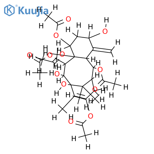 2alpha,7beta,9alpha,10beta,13-pentaacetoxy-taxa-4(20),12-diene-5alpha,11beta-diol structure