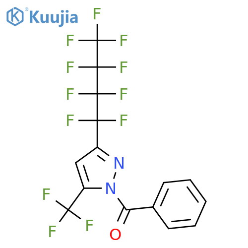 1-Benzoyl-3(5)-nonafluorobutyl-5(3)-(trifluoromethyl)pyrazole structure