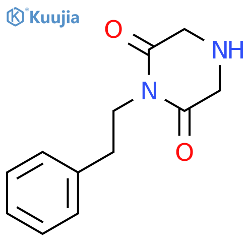 1-(2-Phenylethyl)piperazine-2,6-dione structure