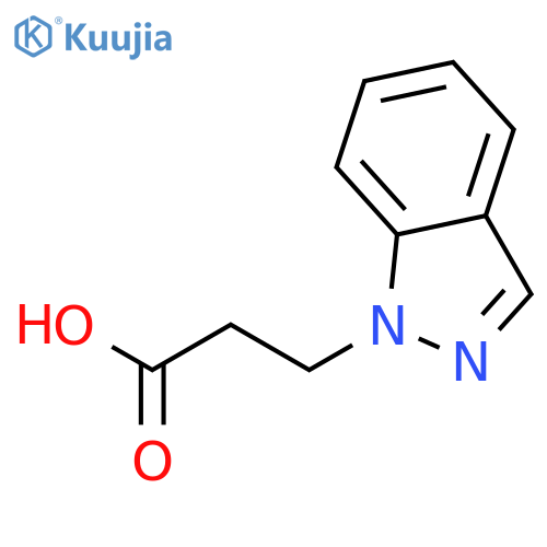 3-(1H-Indazol-1-yl)propanoic acid structure