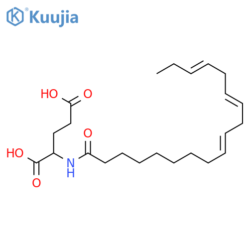 L-Glutamic acid, N-[(9Z,12Z,15Z)-1-oxo-9,12,15-octadecatrienyl]- structure