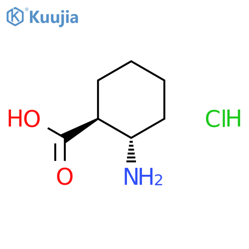 (1S,2S)-2-aminocyclohexane-1-carboxylic acid hydrochloride structure