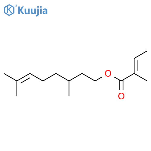 Citronellyl tiglate structure