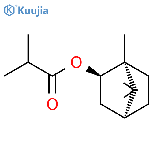endo-()-1,7,7-trimethylbicyclo[2.2.1]hept-2-yl isobutyrate structure