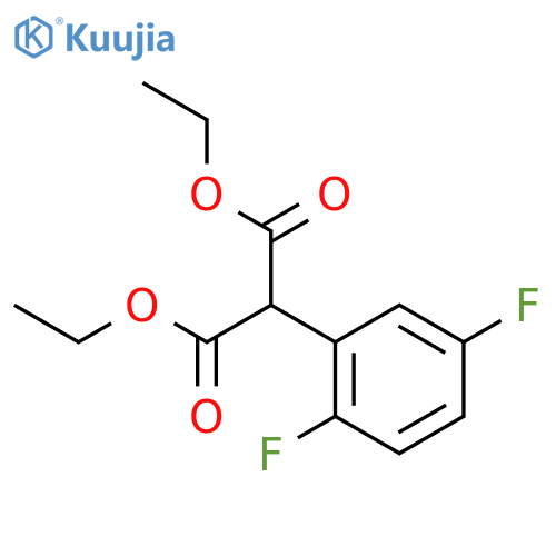 Diethyl (2,5-difluorophenyl)malonate structure