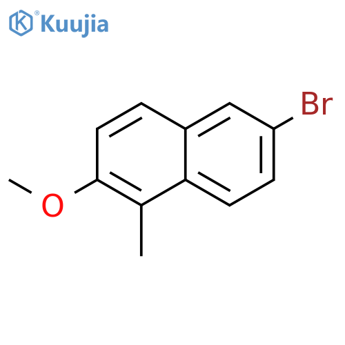 6-Bromo-2-methoxy-1-methylnaphthalene structure