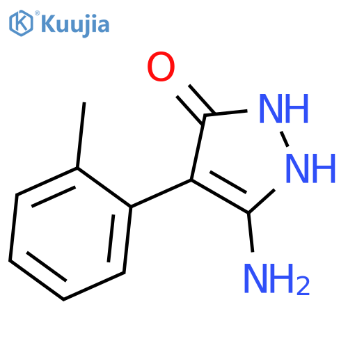 3-Amino-4-(2-methylphenyl)pyrazolin-5-one structure