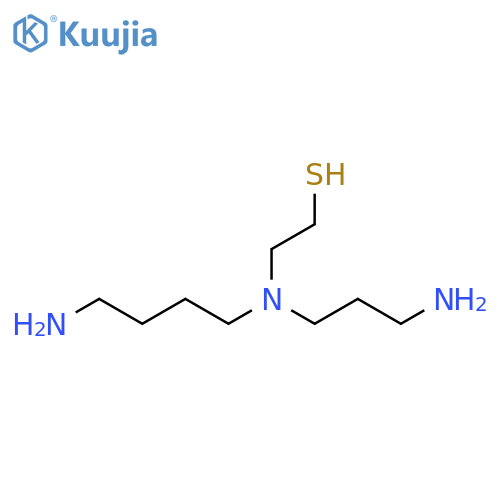 Ethanethiol, 2-[(4-aminobutyl)(3-aminopropyl)amino]- structure