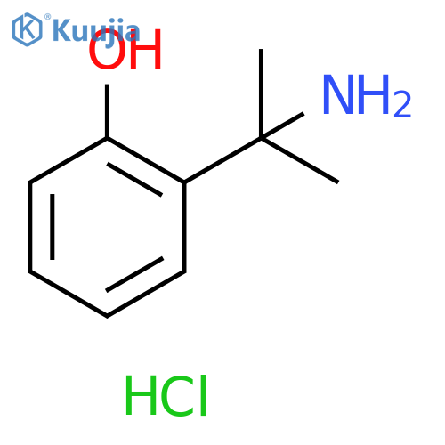 2-(2-aminopropan-2-yl)phenol hydrochloride structure