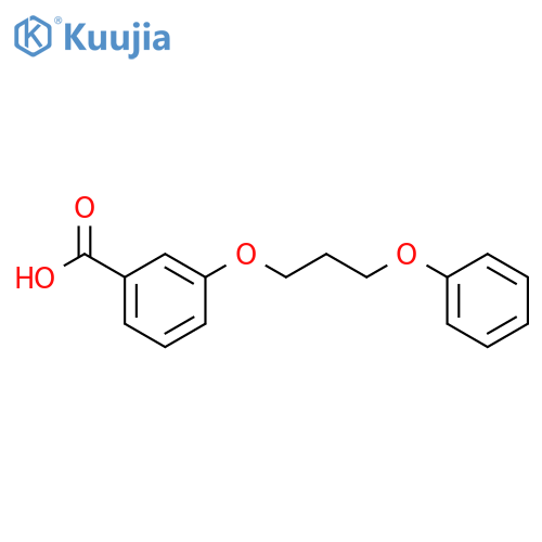 Benzoic acid,3-(3-phenoxypropoxy)- structure