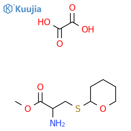 2-Amino-3-(tetrahydro-pyran-2-ylsulfanyl)-propionic acid methyl ester, oxalate structure