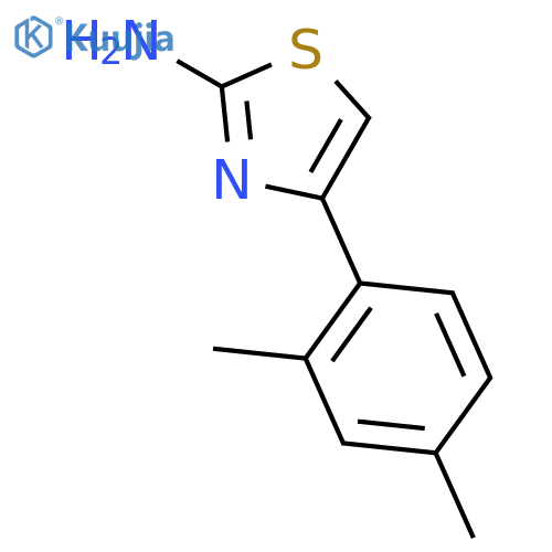 4-(2,4-dimethylphenyl)-1,3-thiazol-2-amine structure