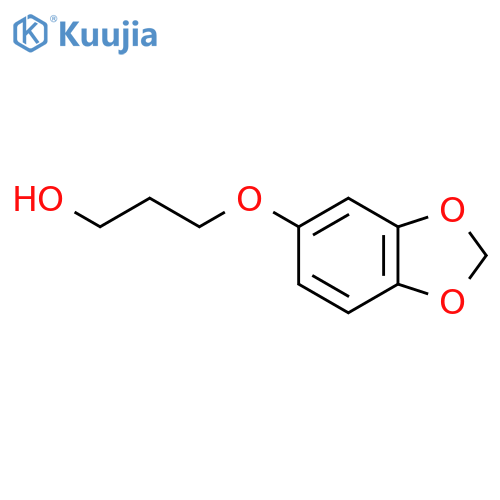3-(1,3-Dioxaindan-5-yloxy)propan-1-ol structure