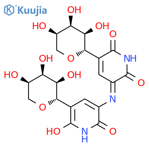 3-[(1,6-Dihydro-2-hydroxy-6-oxo-5-β-D-ribopyranosylpyridin-3-yl)imino]-5-β-D-ribopyranosyl-2,6(1H,3H)-pyridinedione structure