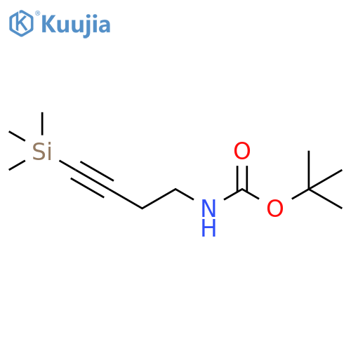 Carbamic acid, N-[4-(trimethylsilyl)-3-butyn-1-yl]-, 1,1-dimethylethyl ester structure