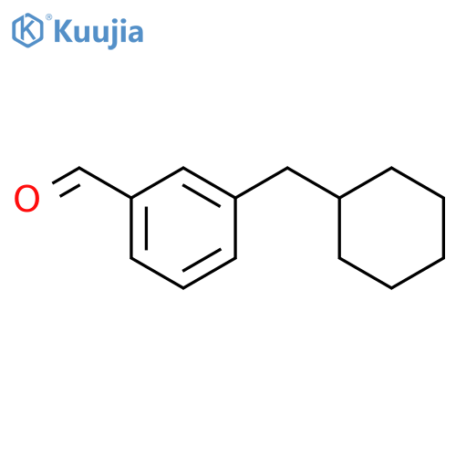 Benzaldehyde, 3-(cyclohexylmethyl)- structure