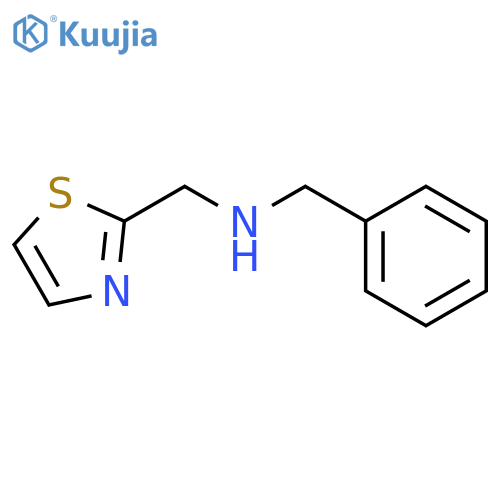 1-Phenyl-N-(1,3-thiazol-2-ylmethyl)methanamine structure