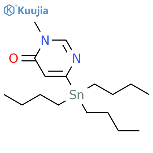4(3H)-Pyrimidinone, 3-methyl-6-(tributylstannyl)- structure