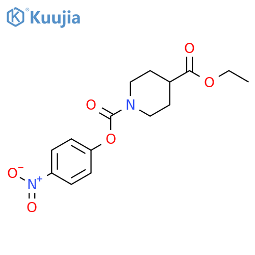 1,4-Piperidinedicarboxylic acid, 4-ethyl 1-(4-nitrophenyl) ester structure