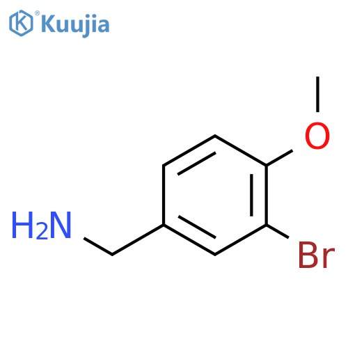 Benzenemethanamine,3-bromo-4-methoxy- structure