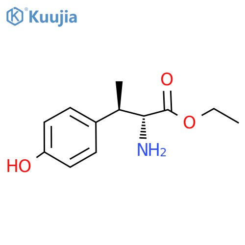 (2R,3R)-2-Amino-3-(4-hydroxy-phenyl)-butyric acid ethyl ester structure
