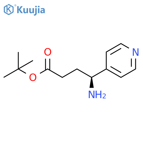 (S)-4-Amino-4-pyridin-4-yl-butyric acid tert-butyl ester structure
