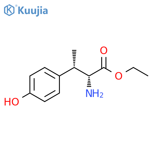 (2R,3S)-2-Amino-3-(4-hydroxy-phenyl)-butyric acid ethyl ester structure