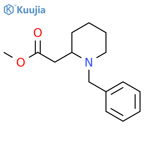 Methyl 2-(1-benzylpiperidin-2-yl)acetate structure