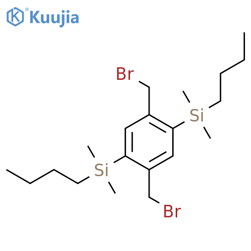 Silane, [2,5-bis(bromomethyl)-1,4-phenylene]bis[butyldimethyl- structure