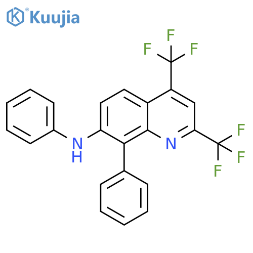 7-Quinolinamine, N,8-diphenyl-2,4-bis(trifluoromethyl)- structure