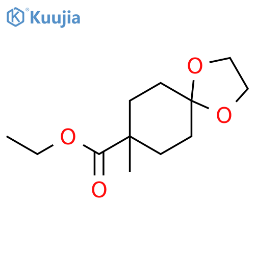 Ethyl 8-methyl-1,4-dioxaspiro[4.5]decane-8-carboxylate structure