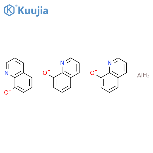 Aluminum,tris(8-quinolinolato-kN1,kO8)- structure