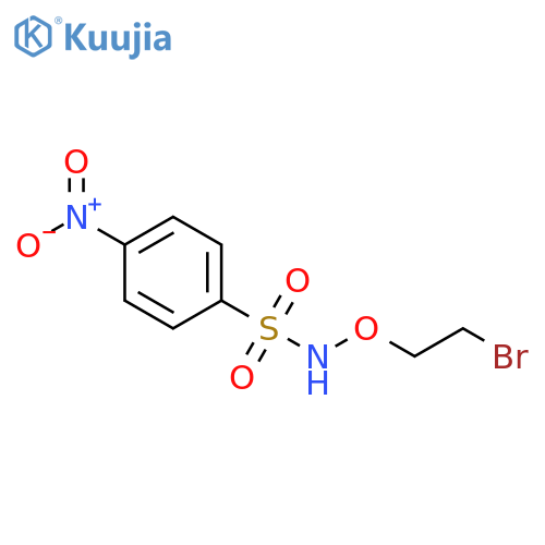 Benzenesulfonamide, N-(2-bromoethoxy)-4-nitro- structure