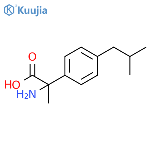 Benzeneacetic acid, a-amino-a-methyl-4-(2-methylpropyl)- structure