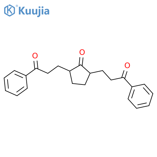 Cyclopentanone, 2,5-bis(3-oxo-3-phenylpropyl)- structure
