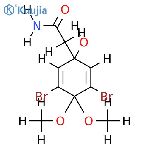 1-Acetamide-3,5-dibromo-1-hydroxy-4,4-dimethoxy-2,5-cyclohexadiene structure