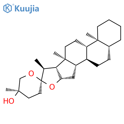 (1R,2S,3'R,4S,6R,7S,8R,9S,12S,13S,18R)-3',7,9,13-Tetramethylspiro[5-oxapentacyclo[10.8.0.02,9.04,8.013,18]icosane-6,6'-oxane]-3'-ol structure