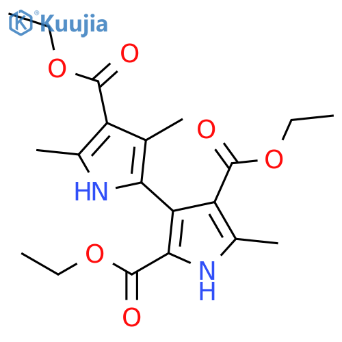 [2,3'-Bi-1H-pyrrole]-2',4,4'-tricarboxylicacid, 3,5,5'-trimethyl-, 2',4,4'-triethyl ester structure